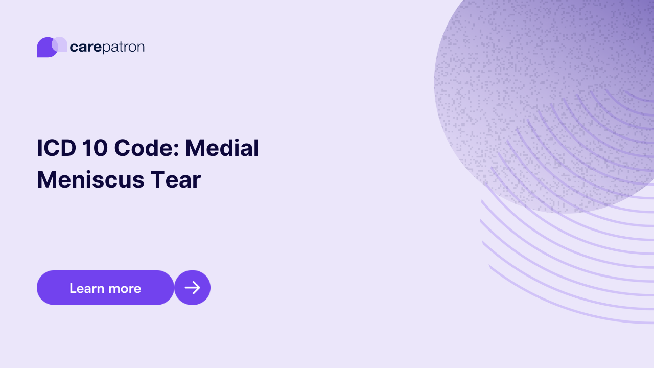 Medial Meniscus Tear ICD10CM Codes 2023